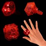 1 3/8" Light Up Diamond Ring - Red