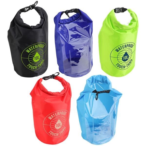 Main Product Image for Marketing 10-Liter Waterproof Gear Bag With Touch-Thru Pouch