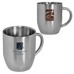 12 oz. Double Wall Stainless Coffee Mug - Silver