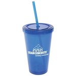 16 oz All-Pro™Acrylic Cup - Translucent Blue