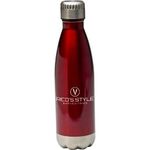 16 oz. Glacier Insulated Sports Bottle - Red