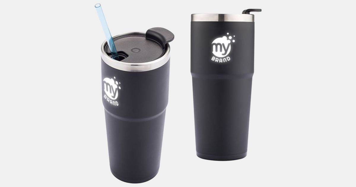 Oz Led Light Up Your Logo Double Wall Tumbler With Your Logo