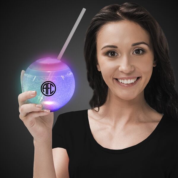 Main Product Image for Custom Printed LED Ball Tumbler with Straw 20oz Multicolor