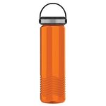 24 oz Slim Wave Bottle with EZ Grip lid - Transparent Orange