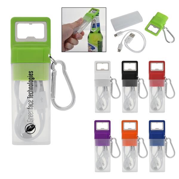 Main Product Image for Promotional 3-In-1 Charging Cable Set & Bottle Opener