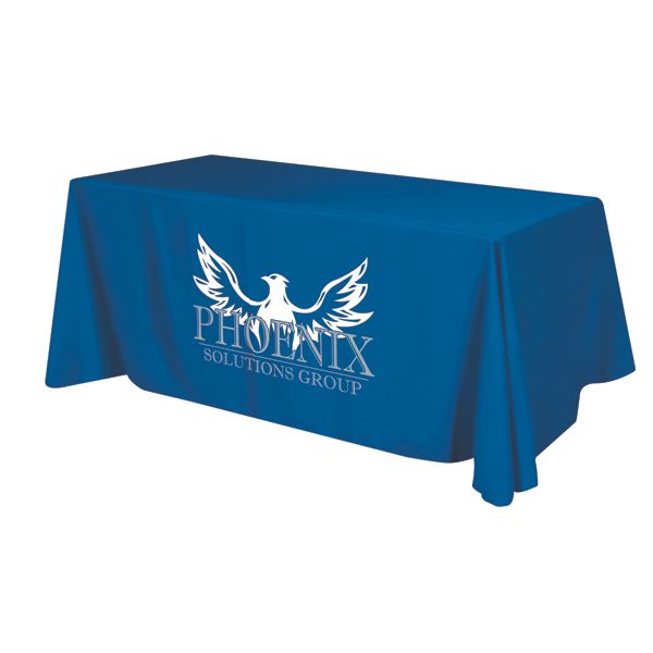 Main Product Image for Trade Show Table Cover Custom Printed Flat 3-Sided -On Closeout