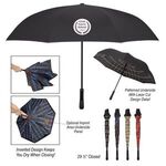 48" Arc Soho Tartan Inversion Umbrella -  