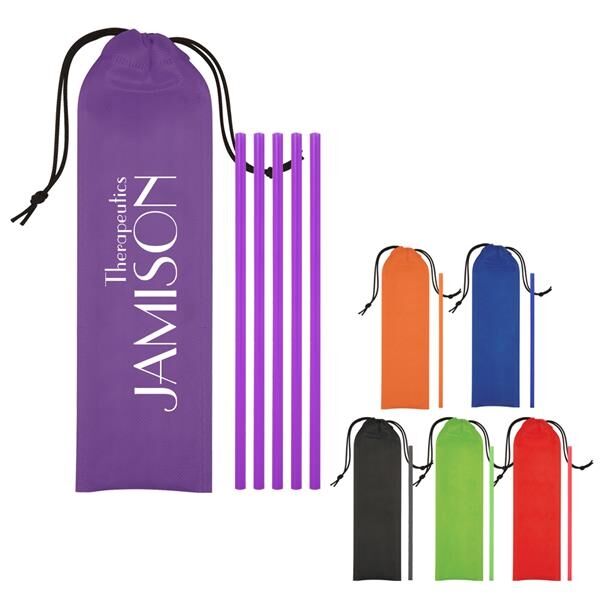 Main Product Image for Giveaway 5-Pack On The Go Straws With Pouch