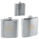 6 oz. Stainless Steel Flask -  
