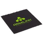 6- x 6- 220GSM Microfiber Lens Cloth with Antimicrobial Addi - Medium Black