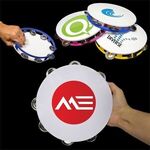 Buy Custom Printed Plastic Tambourines 8" - Assorted Colors