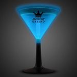 Blue 9 oz. Light Up Glow Martini Glass -  
