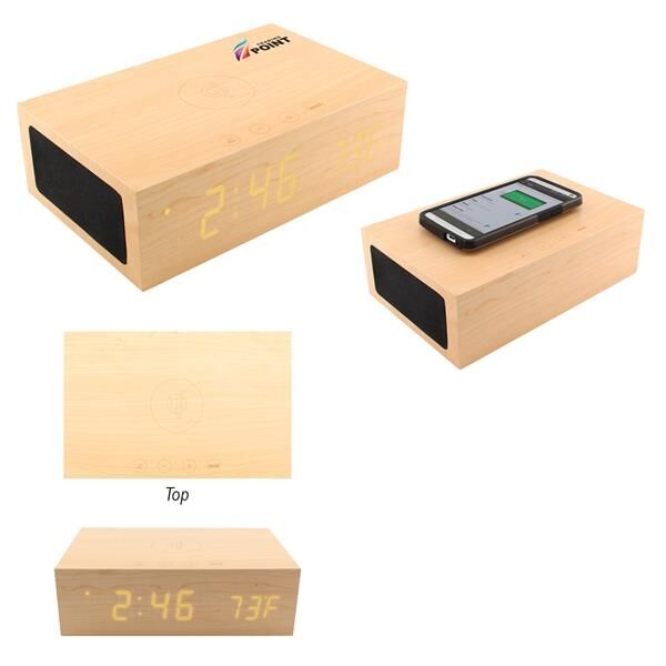 Main Product Image for Bluesequoia Alarm Clock & Charger And Wireless Speaker