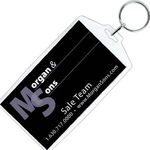 Business Card Snap-In Key tag - Clear