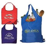 Capri - Foldaway Shopping Tote Bag - 210D Polyester - Red