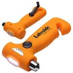 Car Escape Tool With Dynamo Light - Medium Orange