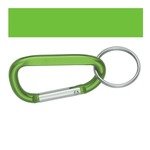 Carabiner With Split Ring 6mm - Green