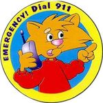 Emergency Dial 911 Sticker Rolls -  
