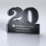 Freestanding 20 Year Anniversary Award - Clear