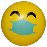 Happy PPE Emoji Squeezies® Stress Reliever - Yellow