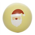 Holiday Santa Squeezies® Stress Ball - Cream