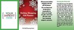 Holiday Shopping Gift Planner Pocket Pamphlet -  