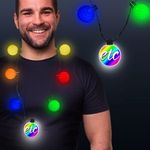 LED Medallion Ball Necklace - Variety of Colors Available -  