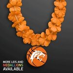 Buy LED Orange Lei with Basketball Medallion