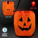 LED Pumpkin Trick-Or-Treat Halloween Bag - Orange-red