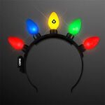 Light Up Christmas Bulbs Headband -  