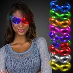 Light Up Glow Flashing LED Sunglasses Glasses -  