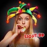 Light-Up LED Glow Mardi Gras Hat -  