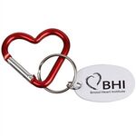 Mini Heart Carabiner Keychain -  