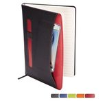 Naples™ Two-Tone Journal - Black-red