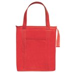 Non-Woven Insulated Shopper Tote Bag - Red