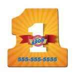 Number One Shaped Full Color Coaster - Full Color