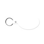 Oval Flexible Key Tag - White
