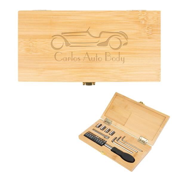 Main Product Image for Screwdriver Kit In Bamboo Case