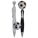 Soccer Top Click Pen - Black