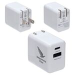 Sonic 20W Fast USB-C PD Charger with Dual Outputs - Medium White
