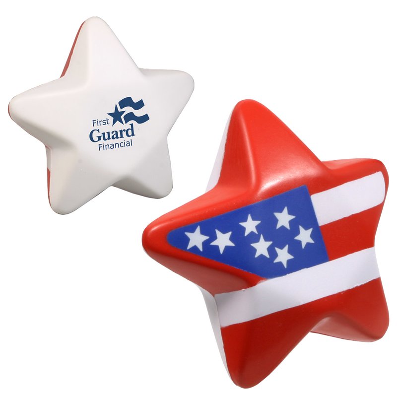 Main Product Image for Imprinted Stress Reliever Patriotic Star