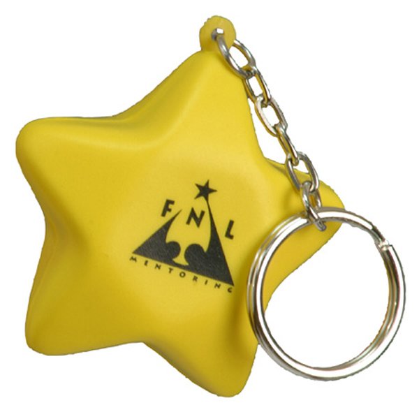 Main Product Image for Imprinted Stress Reliever Key Chain - Star