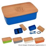 Thank You Wheat Lunch Set With Bamboo Lid