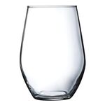 11.5 oz Concerto modern stemless wine glass - Clear