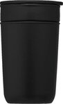 12 oz. Ceramic Tumbler w/Plastic Exterior & Lid - Black