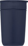 12 oz. Ceramic Tumbler w/Plastic Exterior & Lid - Navy