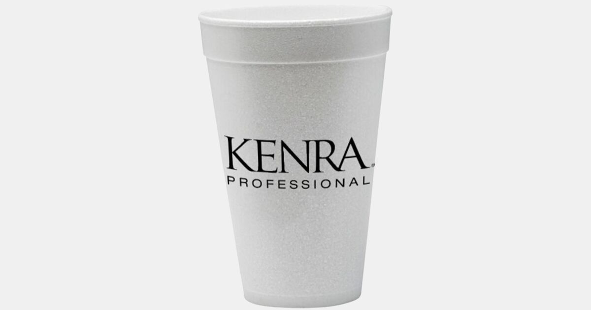 12oz Foam Cups Customized, Imprinted Logo