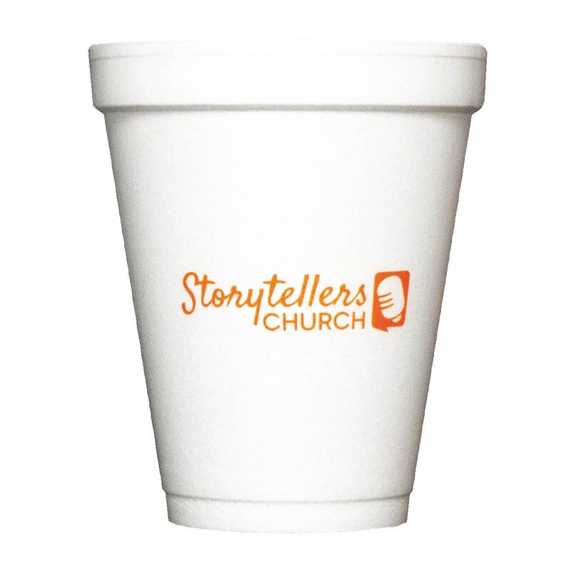 12 Oz Foam Cup with your logo