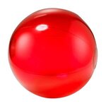 12" Translucent Beach Ball - Red