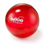 12" Translucent Beach Ball - Red